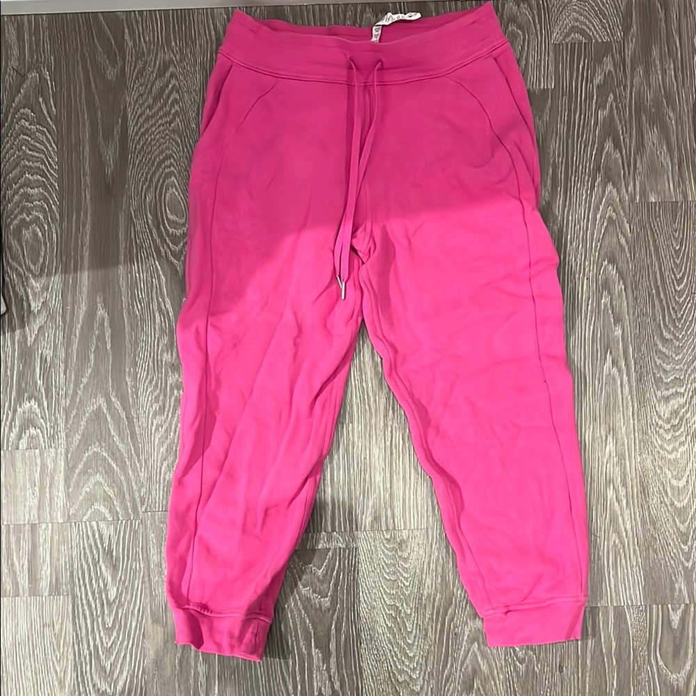 Lululemon bright pink sweat pants